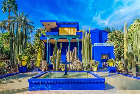 jardin majorelle in marrakech morocco.